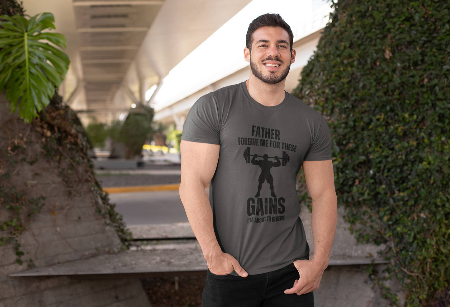 Father Forgive Me For These Gains I'm About to Receive T-Shirt